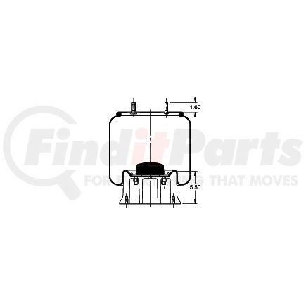 AS-8432 by TRIANGLE SUSPENSION - Triangle Air Spr - Rolling Lobe, Triangle Bellows # 6383, ContiTech Bellows # 11 10.5-19