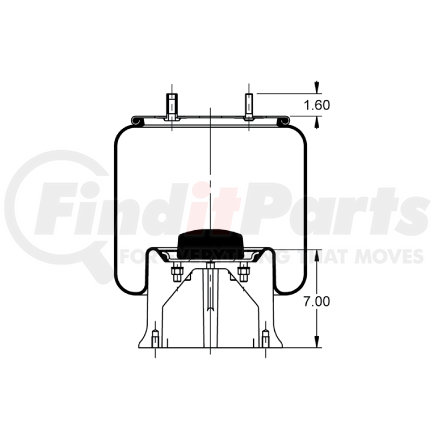 AS-8530 by TRIANGLE SUSPENSION - Triangle Air Spr - Rolling Lobe, Triangle Bellows # 6399, ContiTech Bellows # 11 10.5-21