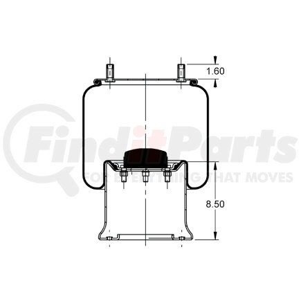 AS-8712 by TRIANGLE SUSPENSION - Triangle Air Spr - Rolling Lobe