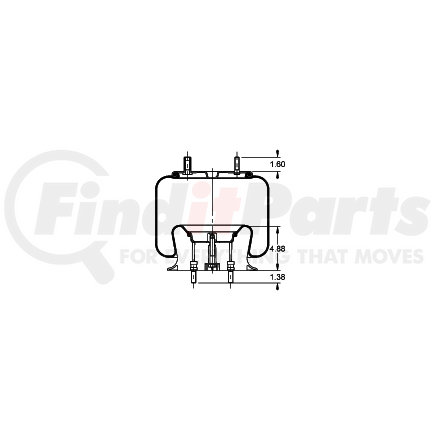 AS-8441 by TRIANGLE SUSPENSION - Triangle Air Spr - Rolling Lobe, Triangle Bellows # 6363, ContiTech Bellows # 9 10-16