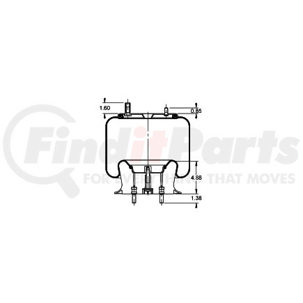 AS-8521 by TRIANGLE SUSPENSION - Triangle Air Spr - Rolling Lobe, Triangle Bellows # 6391, ContiTech Bellows # 9 10-17.5