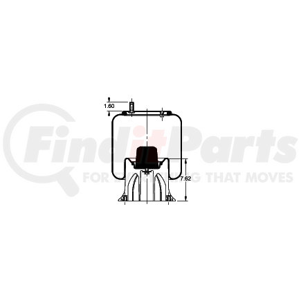 Triangle Suspension AS-8356 Suspension Air Spring Kit Triangle Air Spr - Rolling Lobe, Triangle Bellows # 6364, ContiTech