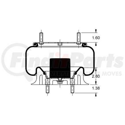 AS-8756 by TRIANGLE SUSPENSION - Triangle Air Spr - Rolling Lobe