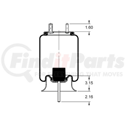 AS-8559 by TRIANGLE SUSPENSION - Triangle Air Spr - Rolling Lobe, Triangle Bellows # 6389