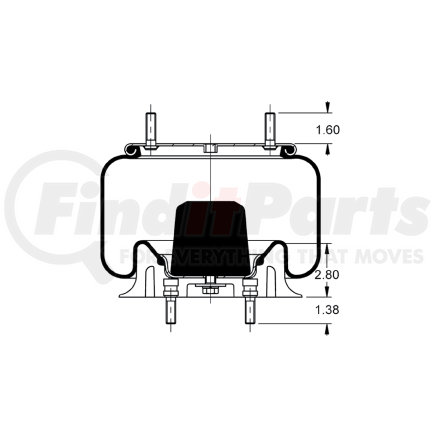 AS-8477 by TRIANGLE SUSPENSION - Triangle Air Spr - Rolling Lobe