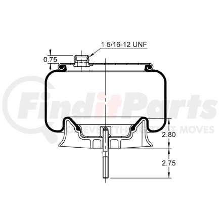 AS-8861 by TRIANGLE SUSPENSION - Triangle Air Spr - Rolling Lobe