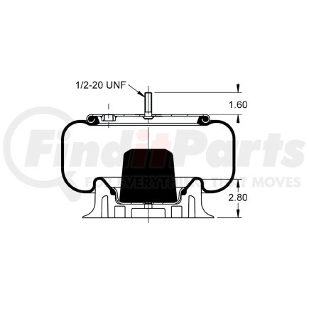 Triangle Suspension AS-8331 Suspension Air Spring Kit Triangle Air Spr - Rolling Lobe, Triangle Bellows # 6360, ContiTech