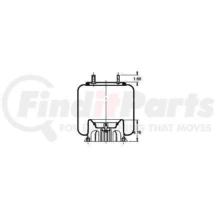 AS-8394 by TRIANGLE SUSPENSION - Triangle Air Spr - Rolling Lobe, Triangle Bellows # 6363, ContiTech Bellows # 9 10-16