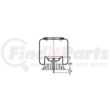 AS-8393 by TRIANGLE SUSPENSION - Triangle Air Spr - Rolling Lobe, Triangle Bellows # 6363, ContiTech Bellows # 9 10-16