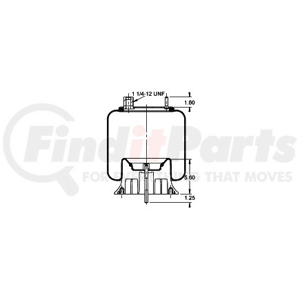 AS-8352 by TRIANGLE SUSPENSION - Triangle Air Spr - Rolling Lobe, Triangle Bellows # 6363, ContiTech Bellows # 9 10-16