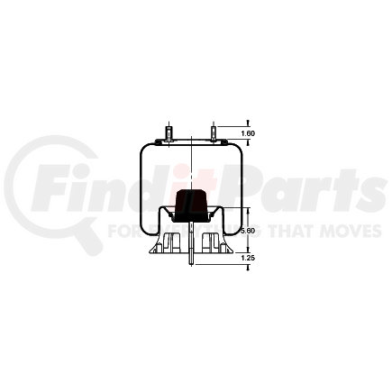 AS-8391 by TRIANGLE SUSPENSION - Triangle Air Spr - Rolling Lobe, Triangle Bellows # 6363, ContiTech Bellows # 9 10-16