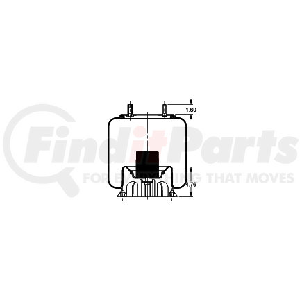 AS-8500 by TRIANGLE SUSPENSION - Triangle Air Spr - Rolling Lobe, Triangle Bellows # 6363, ContiTech Bellows # 9 10-16