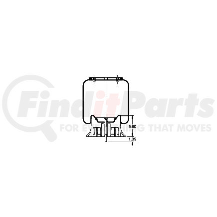 AS-8472 by TRIANGLE SUSPENSION - Triangle Air Spr - Rolling Lobe, Triangle Bellows # 6364, ContiTech Bellows # 9 10-19