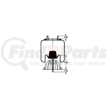 AS-8470 by TRIANGLE SUSPENSION - Triangle Air Spr - Rolling Lobe, Triangle Bellows # 6364, ContiTech Bellows # 9 10-19