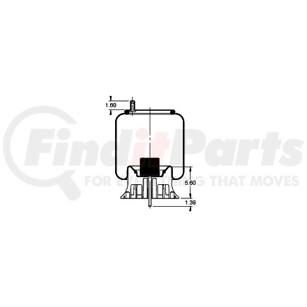 AS-8553 by TRIANGLE SUSPENSION - Triangle Air Spr - Rolling Lobe, Triangle Bellows # 6364, ContiTech Bellows # 9 10-19