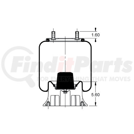 AS-8814 by TRIANGLE SUSPENSION - Rolling Lobe Air Spring