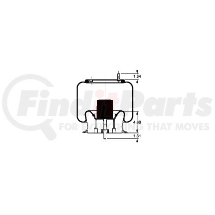 AS-8451 by TRIANGLE SUSPENSION - Triangle Air Spr - Rolling Lobe, Triangle Bellows # 6391, ContiTech Bellows # 9 10-17.5