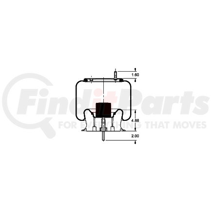 AS-8550 by TRIANGLE SUSPENSION - Triangle Air Spr - Rolling Lobe, Triangle Bellows # 6391, ContiTech Bellows # 9 10-17.5