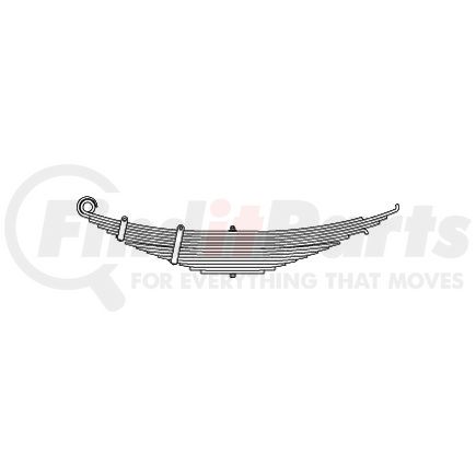 75-126 by TRIANGLE SUSPENSION - Peterbilt, F Spr, Lvs:6/8 ; OEM# 200355; SE Length: 24; LE Length: 27-1/16; SE End: RNI; LE End: HK-2-5; Grading 6/447, 8/499