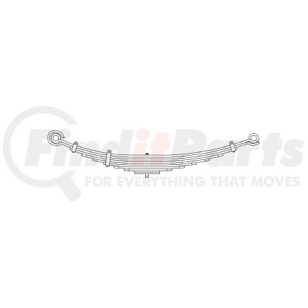 55-1178 by TRIANGLE SUSPENSION - International - Navistar, F Spr, Lvs:8 ; OEM# 2004175C1; SE Length: 25; LE Length: 29; SE End: NJG-b; LE End: NJG-b; Grading 5/499, 3/447