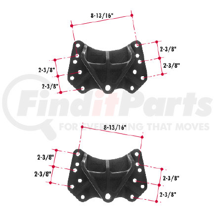 E599-55 by TRIANGLE SUSPENSION - Navistar Spring Hanger