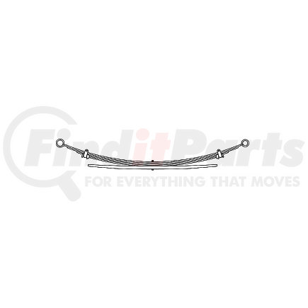 22-1639 by TRIANGLE SUSPENSION - Chevrolet, R Spr, Lvs: 4/1, ML; OEM# 20870047; SE Length: 32; LE Length: 32; SE End: RB250; LE End: RB172; Grading 1/401, 3/375, 1/970