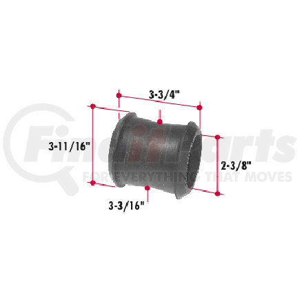 CHA23 by TRIANGLE SUSPENSION - Torque Rod Bushing 22129