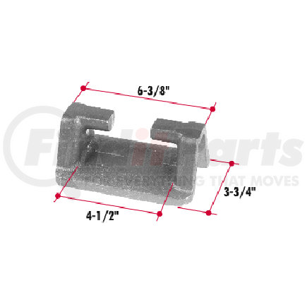 CHA24 by TRIANGLE SUSPENSION - Axle Saddle (Raw) 222083