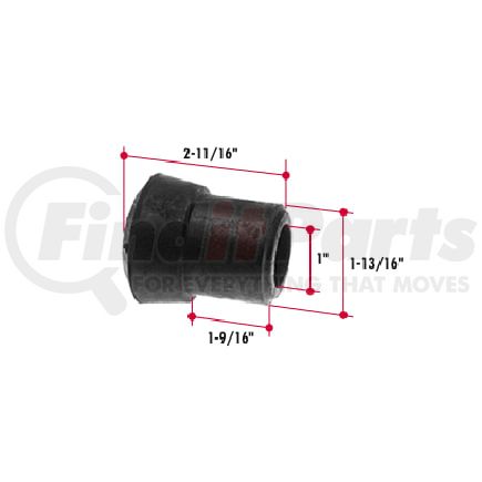 Triangle Suspension R131UB Axle Torque Rod POLY TORQUE ARM BUSHING