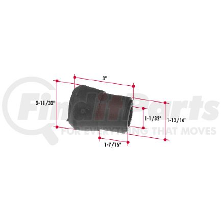 Triangle Suspension R130UB Axle Torque Rod Reyco Torque Rod Bushing