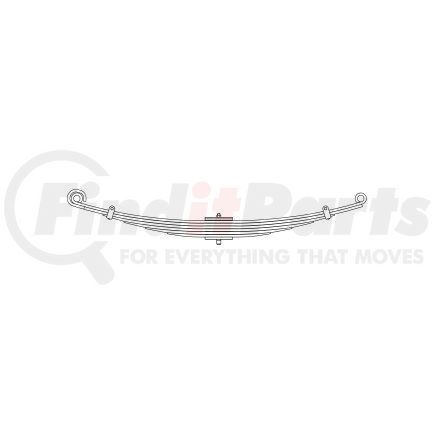 56-140 by TRIANGLE SUSPENSION - Isuzu, F Spr, Lvs:2PD/6/PD ; OEM# 94061085; SE Length: 675; LE Length: 675; SE End: M7-3025; LE End: M7-3025; Grading