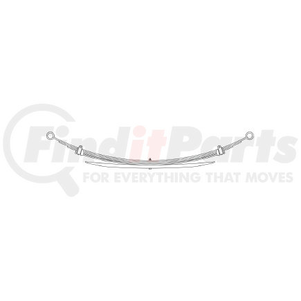 22-795 by TRIANGLE SUSPENSION - Chevrolet - Truck, R Spr, Lvs:4/1 ; OEM# 15529526; SE Length: 32; LE Length: 32; SE End: RB172-b; LE End: RB172-b; Grading 2/360, 2/323, 1/941