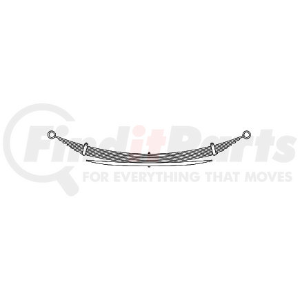 22-797HD by TRIANGLE SUSPENSION - Chevrolet - Truck, R Spr, Lvs: Heavy Duty; OEM# 15529528; SE Length: 32; LE Length: 32; SE End: RB136; LE End: RB136; Grading