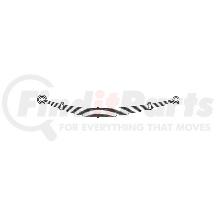 22-490 by TRIANGLE SUSPENSION - Chevrolet - Truck, F Spr, Lvs:7 ; OEM# 15574819; SE Length: 25-1/8; LE Length: 35; SE End: RB190-b; LE End: RB190-b; Grading 7/512