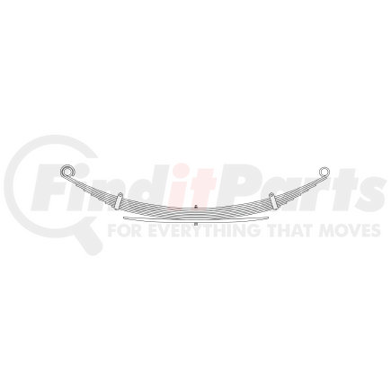 22-442 by TRIANGLE SUSPENSION - Chevrolet - Truck, F Spr, Lvs:8/1 ; OEM# 15599380; SE Length: 29; LE Length: 29; SE End: RB117; LE End: RB117; Grading 3/323, 5/291, 1/657