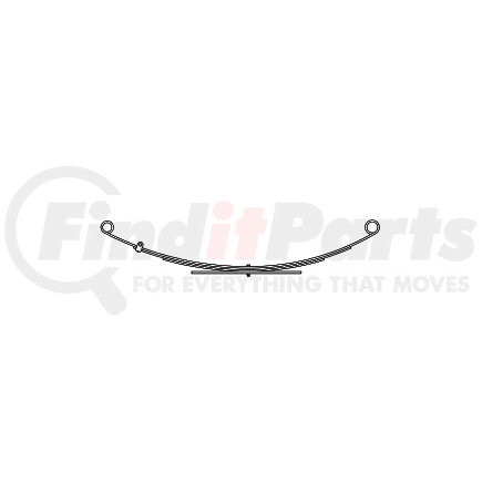 22-1013 by TRIANGLE SUSPENSION - Chevrolet - Truck, R Spr, Lvs:3/1 ; OEM# 15689578; SE Length: 24-1/2; LE Length: 27-1/2; SE End: RB231; LE End: RB172; Grading 2/307, 1/291, 1/375