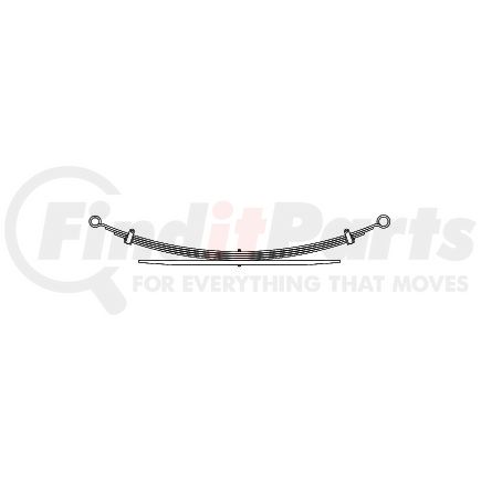 22-1269 by TRIANGLE SUSPENSION - Chevrolet - Truck, R Spr, Lvs:4/1 ; OEM# 15711753; SE Length: 32; LE Length: 32; SE End: RB250-b; LE End: RB172-b; Grading 1/401, 2/360, 1/380, 1/938