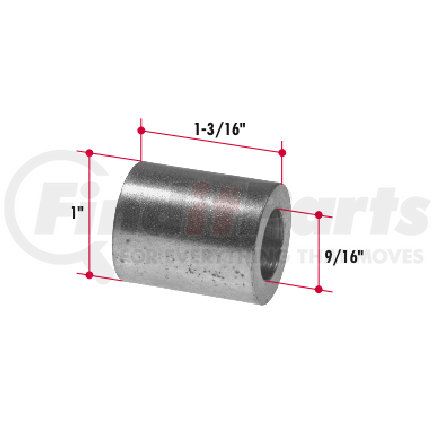 VT17 by TRIANGLE SUSPENSION - Volvo Steel Spacer (V1590076). Included in VT18 Spring Mounting Kit