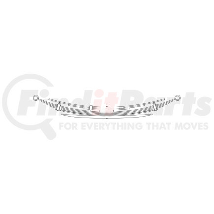 22-983 by TRIANGLE SUSPENSION - Chevrolet - Truck, R Spr, Lvs:-5/1 A; OEM# 15976728; SE Length: 32; LE Length: 32; SE End: RB172-b; LE End: RB172-b; Grading 3/447, 1/820 - 4/360, 1/341, 1/1.062