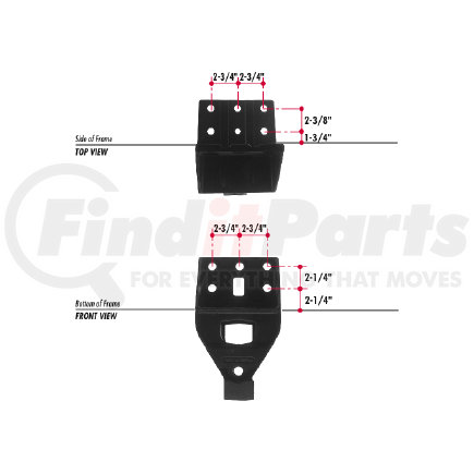 E724-46 by TRIANGLE SUSPENSION - Freightliner Spring Hanger