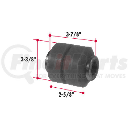 H227 by TRIANGLE SUSPENSION - Hutchens Equalizer Bushing - Rubber; For Polyurethane version use H227UB