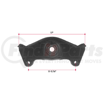 H220 by TRIANGLE SUSPENSION - Hutchens Equalizer w/ Bushing - Fabricated; Use with H226 Equalizer Bolt Kit