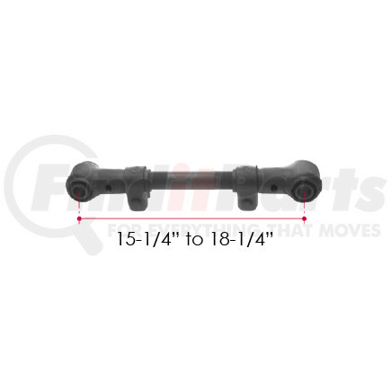H107 by TRIANGLE SUSPENSION - Hutchens Torque Rod - Adj(14-3/4-18-1/4), Includes (2) RBT210 Bushings