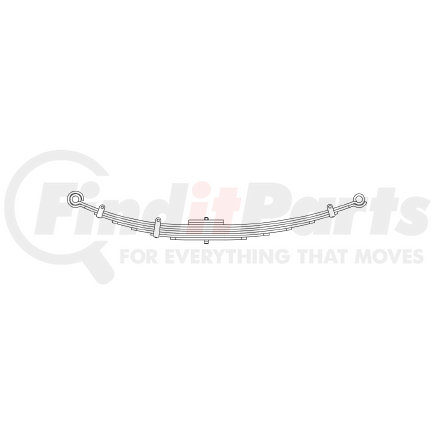 55-934 by TRIANGLE SUSPENSION - International - Navistar, F Spr, Lvs:2PD/7 ; OEM# 1646756C91; SE Length: 25; LE Length: 29; SE End: NJK-b; LE End: NJK-b; Grading 2/447, 7/401