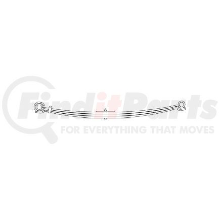 Triangle Suspension 55-110 International - Navistar, F Spr, Lvs:PD/3 FT; OEM# 1654701C91; SE Length: 25; LE Length: 29; SE