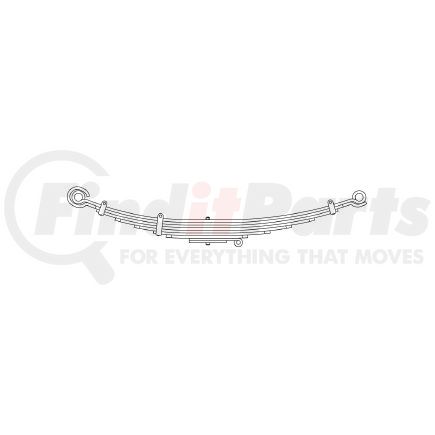 55-158 by TRIANGLE SUSPENSION - International - Navistar, F Spr, Lvs:7/SE ; OEM# 1667499C92; SE Length: 25; LE Length: 29; SE End: RNK-b; LE End: RNK-b; Grading 7/499