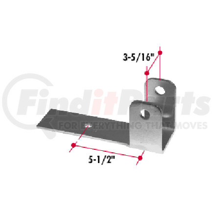 FL53 by TRIANGLE SUSPENSION - Freightliner Shock Bracket New Style