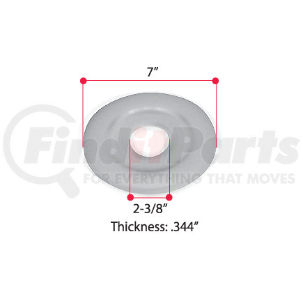 HT258 by TRIANGLE SUSPENSION - Hendrickson Trl. Wear Pad