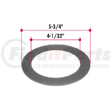 H130 by TRIANGLE SUSPENSION - Hutchens Trunnion Shaft Washer; Use with H129 Trunnion Shaft