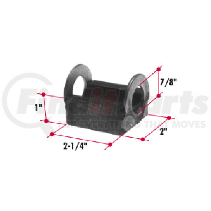 HT221 by TRIANGLE SUSPENSION - Hendrickson Aux. Leaf Spring Block